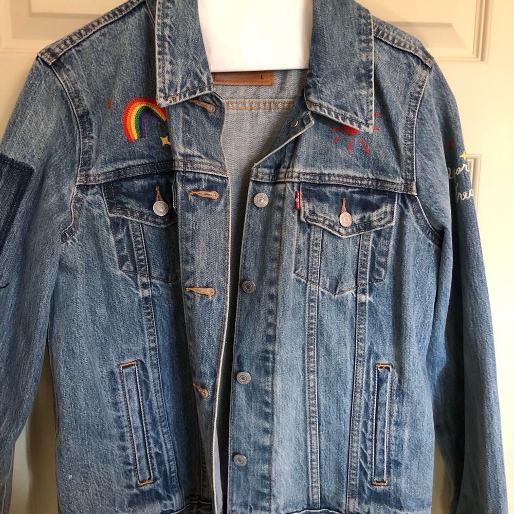 Patchwork Levi’s Trucker Jean Jacket - image 1